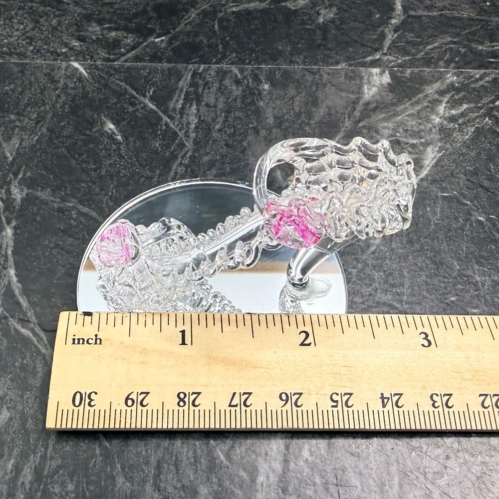 Spun Glass Miniature High Heel Shoe Figurine - Picture 14 of 16